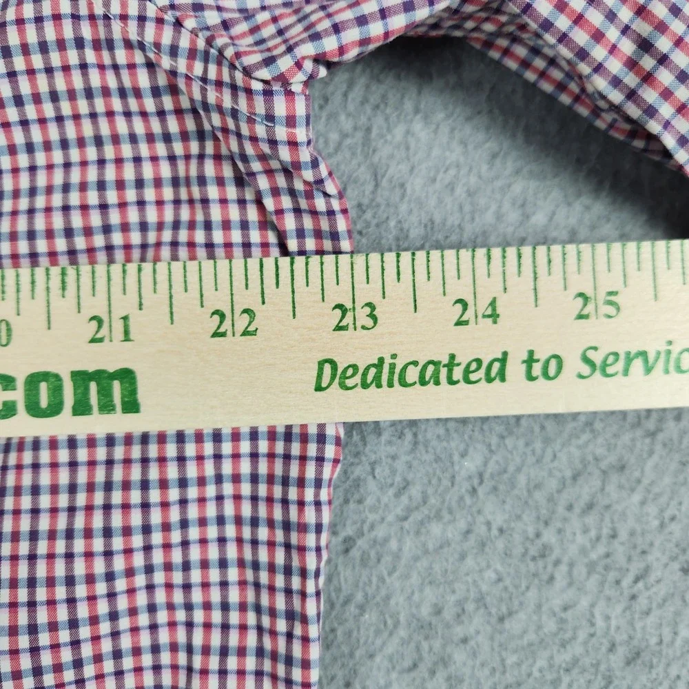 Banana Republic Custom 078 Wash Shirt Men L Multi Gingham Camden Fit Button Down